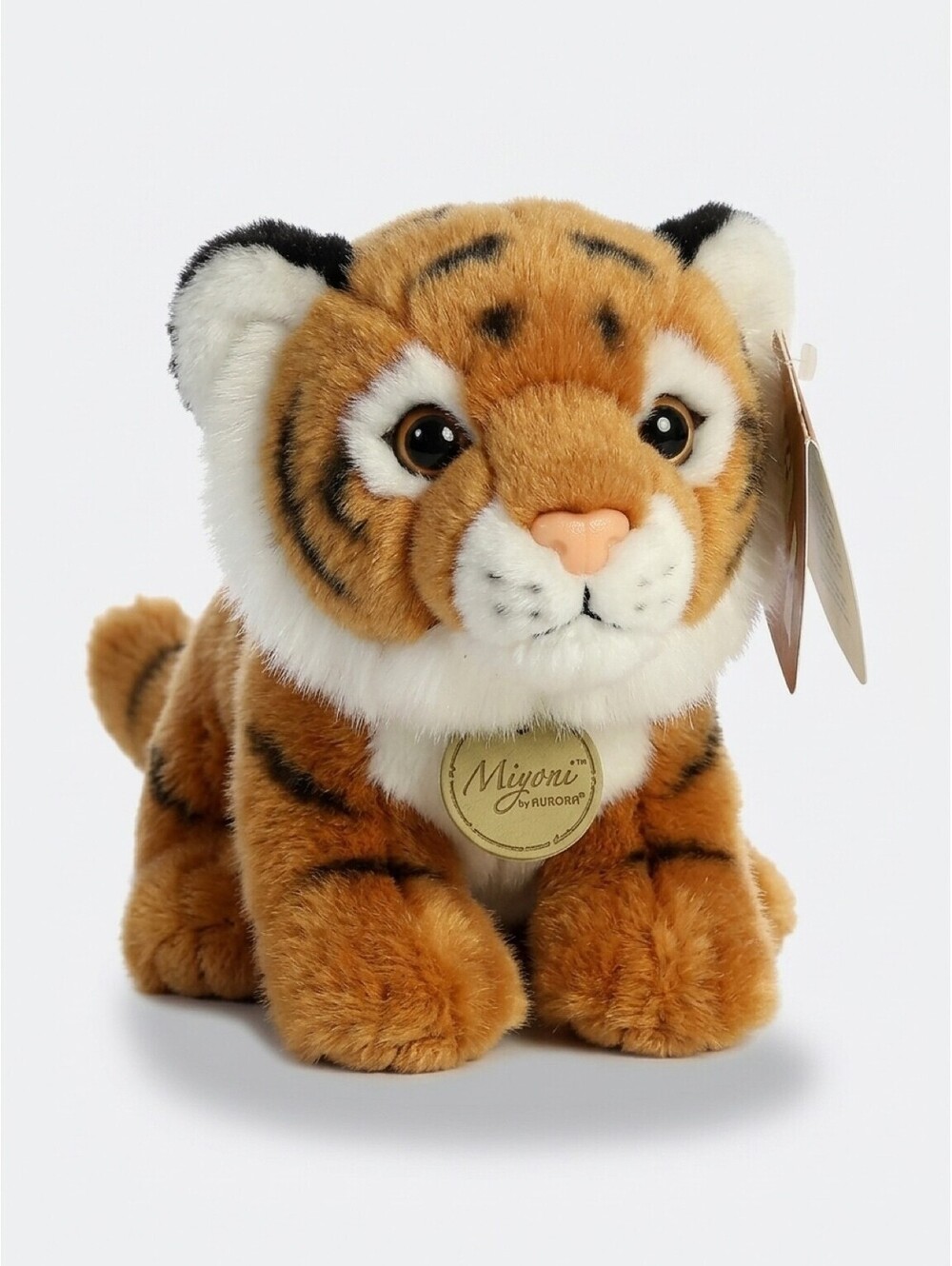 Miyoni Aurora Plush Tiger Cub Stuffed Animal - 7 Inch Cuddly Companion